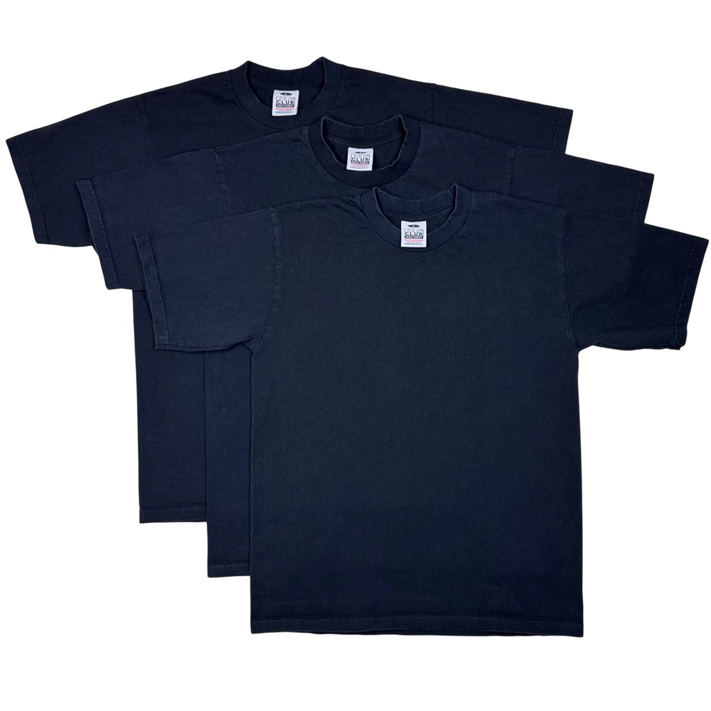 Pro Club Heavyweight T-Shirt Lot of 3 Streetwear Basic Mens Large Solid Black